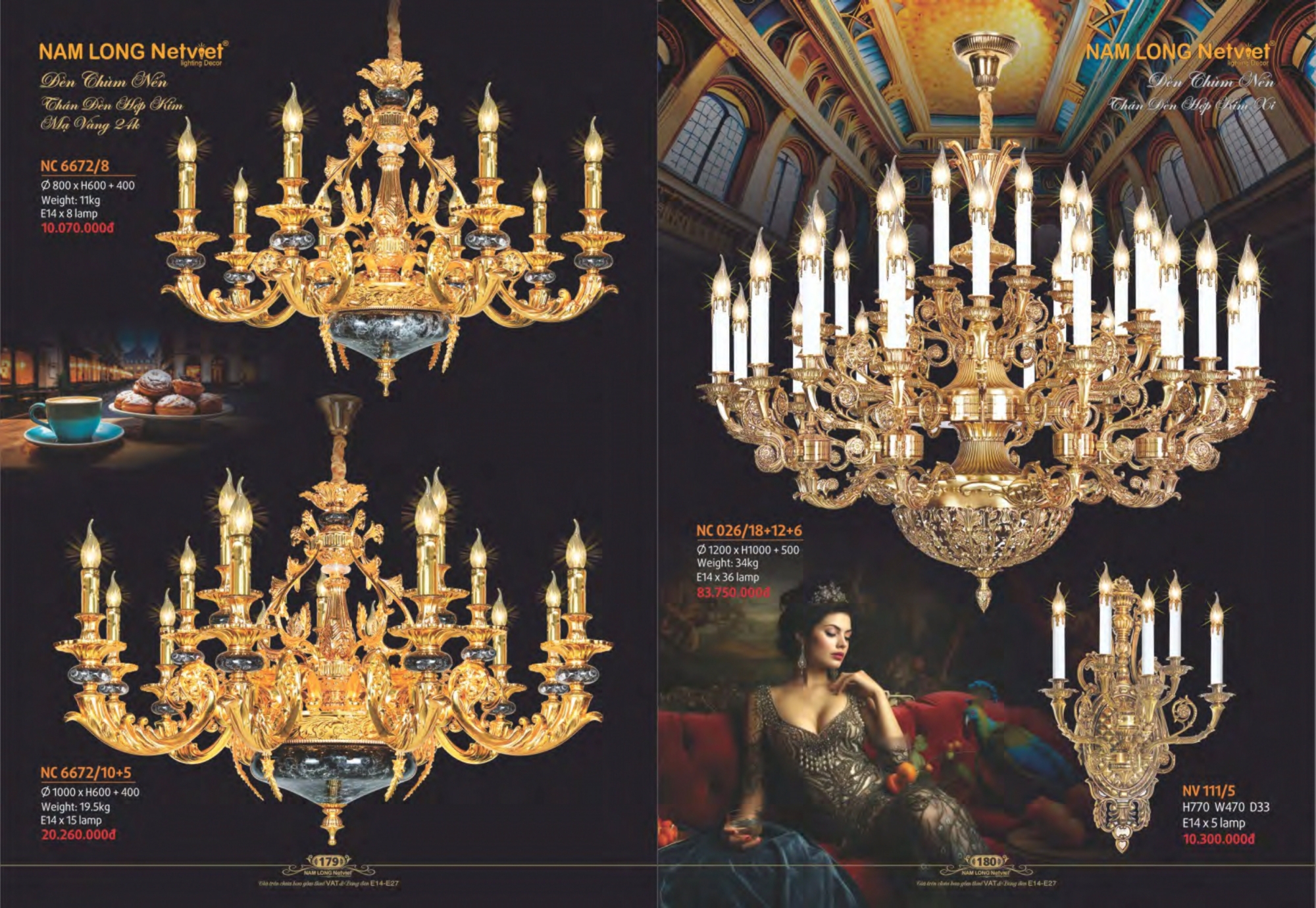 Bảng giá đèn trang trí Nam Long